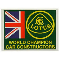 ステッカー　TEAM LOTUS ワールドチャンピオン　ユニオンジャック